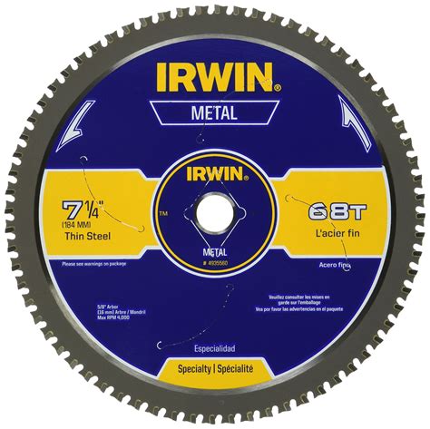 irwin sheet metal blade|circular saw metal cutting blades.